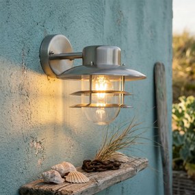 Индустриален стенен аплик стомана IP44 - Shell