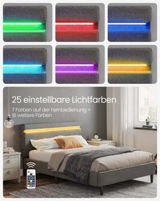 Легло с LED осветление VASAGLE - 2 размера