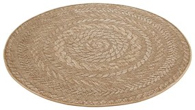 Бежов килим за открито , Ø 160 cm Almendro - NORTHRUGS