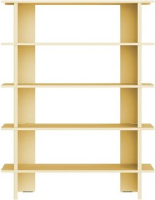 Жълта метална библиотека 120x156x37 cm Hes – noo.ma