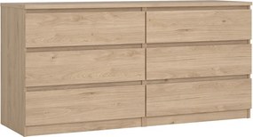 Скрин от декор от дъб в естествен цвят 154x76x50 cm Naia – Tvilum