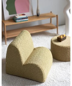 Зелен детски стол от букле Cloud – Wigiwama