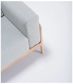 Фотьойл от дъбово дърво със синьо-сива текстилна седалка Fawn - Gazzda