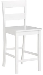 Бял бар стол от масивен бор (височина на седалката 60 cm) Torpedo – Støraa