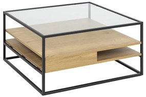 Холна масичка ZEIN дъб/черно