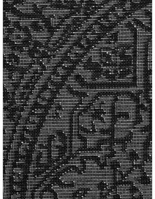 Черно-бял кръгъл килим за открито и закрито ø 160 cm Duet Kona – NORTHRUGS