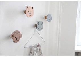 Сиво-зелена стенна стоманена кука Frog Dot Nupo – LIND DNA