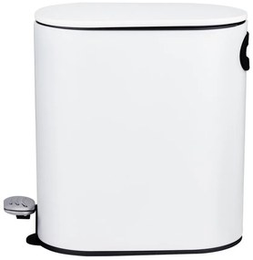 Стоманено кошче за боклук с педал в матово бял цвят 5 l Collungo – Wenko