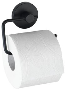 WENKO 24738100 - Държач за тоалетна хартия VACUUM-LOC, кръгъл, черен, 13,5x10,5 см