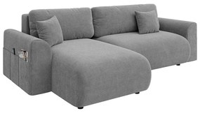 Сив разтегателен ъглов диван (променлив) Lorine – Ropez