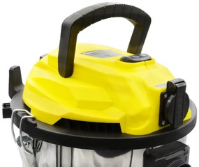 Индустриялна прахосмукачка за сухо/мокро чистене 25Л 1800W с аксесоари