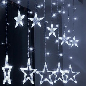 Brilagi - LED външна завеса 123xLED/3xAA/USB 3m IP44 студено бяло