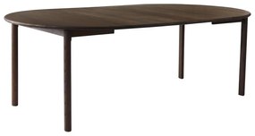 Кафява кръгла сгъваема трапезна маса от масивен дъб ø 120 cm Noor – Hammel Furniture
