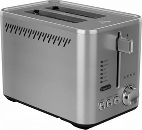 Тостер за хляб AENO ATS0003, 950W, 6 вида хляб, 7 нива на изпичане, Подгряване, Размразяване, LED, Инокс