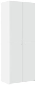 3281427 vidaXL Висок шкаф, бял, 70x42,5x185 см, инженерно дърво