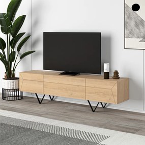 ТВ стойка Jacomen от меламин в цвят сапфирен дъб 160x35x43см.