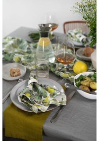 Зелени текстилни подложки в комплект 4 бр. Lotus – Linen Tales