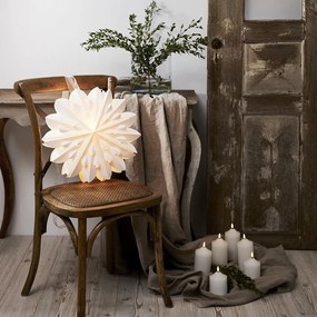 Бяла коледна светлинна украса ø 40 cm Clipp - Star Trading