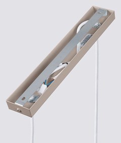 Кафяво-сиво метално висящо осветително тяло Gleam – Sollux