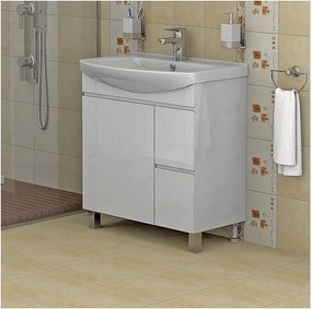 Шкаф с умивалник за баня 75 cm Флорида