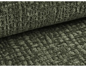 Зелено тапицирано двойно легло с място за съхранение и решетка 180x200 cm Noho - Makamii