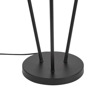 Модерна подова лампа черна 3 светлини GU10 35mm - Thomas