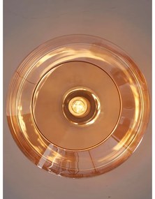 Кафяво осветително тяло за таван със стъклен абажур ø 35 cm Verona – it's about RoMi