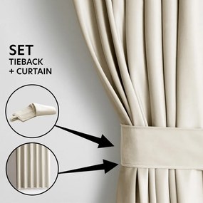 Бежово dimout перде 140x270 cm Eyelets – Restilo