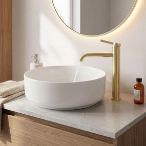 Смесител за баня Rea Rivo Brush Gold