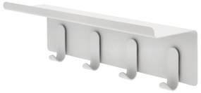Светлосива стоманена стенна закачалка с рафт 11,5 cm A-Hallway – Zone
