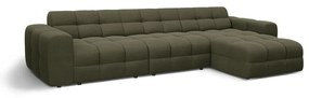 Зелен ъглов диван (десен ъгъл) Kendal – Micadoni