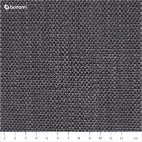 Тъмносиво двойно легло 180x200 cm тапицирано с място за съхранение с включена подматрачна рамка Atesio – Meise Möbel