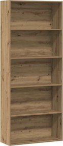 3314677 vidaXL Библиотека, дъб артизан, 80x30x189 см, инженерно дърво