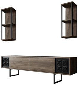 ТВ шкаф Black, цвят Орех Черен