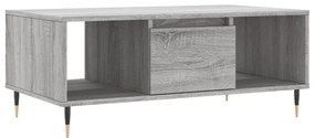830586 vidaXL Кафе маса, сив сонома, 90x50x36,5 см, инженерно дърво