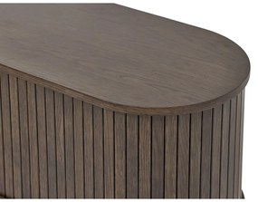 Кафява маса за телевизор от декор от дъб 180x56x40 cm Meta – Unique Furniture