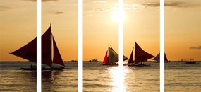 картини от 5 части – Великолепен залез на море