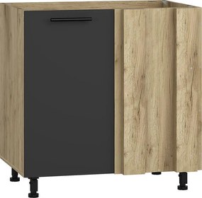 Долен ъглов шкаф Vento DKN-100/82 100(80)см Антрацит