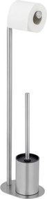 Стойка за тоалетна хартия четка за тоалетна от неръждаема стомана в матово сребрист цвят Levante – Wenko