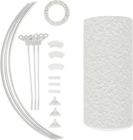 Абажур atmosphera Beline, Бял, Букле, Ø30 cm