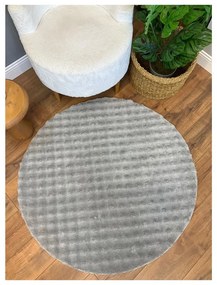 Сив кръгъл килим подходящ за пране ø 120 cm Bubbly – Oyo Concept