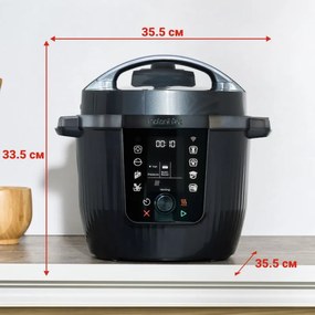 Мултикукър Instant Pot Pro Max 60 WiFi, 1200W, 5.7 л, 10 програми, Nutriboost, WiFi управление, LCD дисплей, Неръждаема стомана, Черен