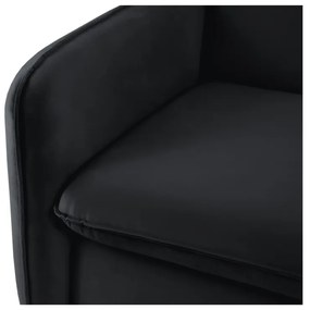 Черен кадифен разтегателен диван 194 cm Vienna - Cosmopolitan Design