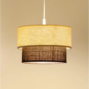 Brilagi - LED полилей на кабел BOHO стил 1xE27/15W/230V Ø 25 см кремав/кафяв