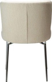 Кремав тапициран трапезен стол Glam – DAN-FORM Denmark