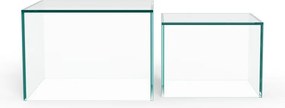 Стъклени масички за кафе в комплект 2 бр. 50x50 cm Dice – Actona