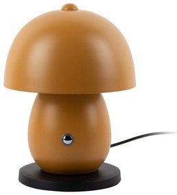 LED настолна лампа в цвят жълта охра с метален абажур (височина 18 cm) Mono LED – Leitmotiv