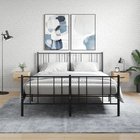 829843 vidaXL Нощни шкафчета за стенен монтаж, 2 бр, сонома дъб, 35x35x20 см