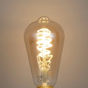 Интелигентна димируема LED крушка E27 ST64 кехлибарена 4.9W 320lm 2500K