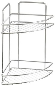 Стоманен рафт за баня в блестящо сребрист цвят Luxy – Metaltex